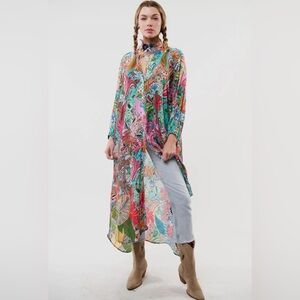 NWT Aratta Ashley Button Down Maxi Dress L